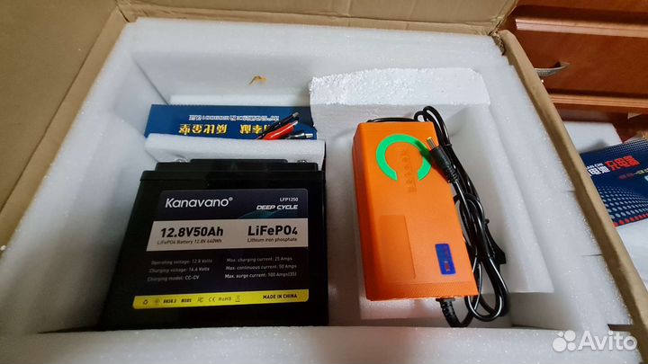 Аккумулятор LiFepo4 12V/50Ah+з.у