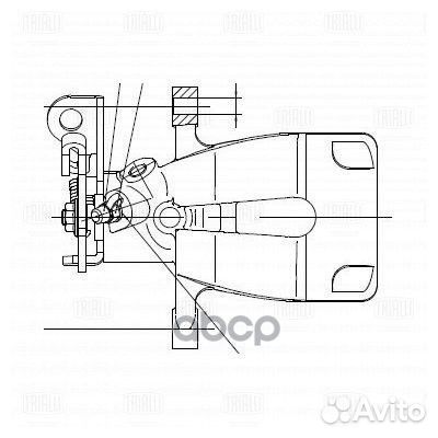 Суппорт торм. для А/М renault megane II (02) З