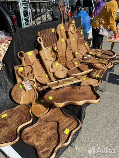 Доски из дерева, разделочные доски