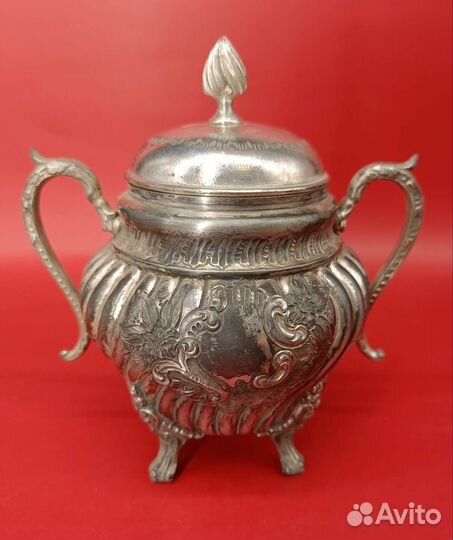 Антикварная сахарница от Sheffield. Англия