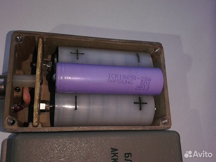 Внешний блок с аккумуляторами Д-0,26Д вмещяет18650