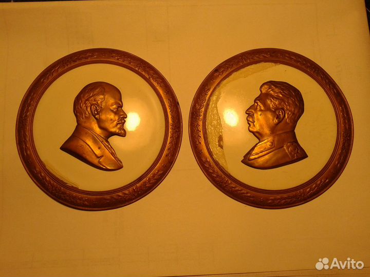 Плакетки Ленин и Сталин