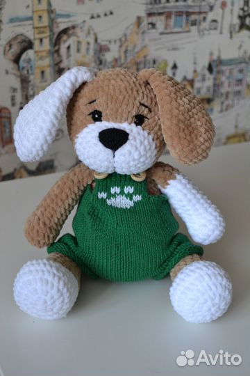 Вязаные игрушки Щенок