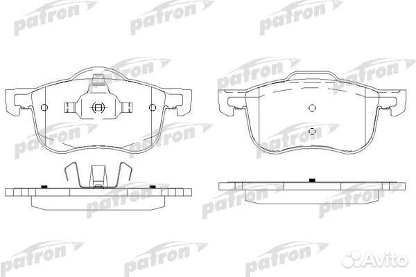 Patron PBP1382 Колодки тормозные дисковые передн V