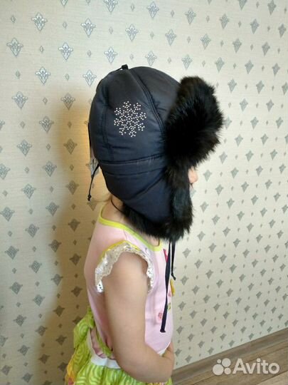Новая зимняя шапка для девочки тм Фиона. 48-50р