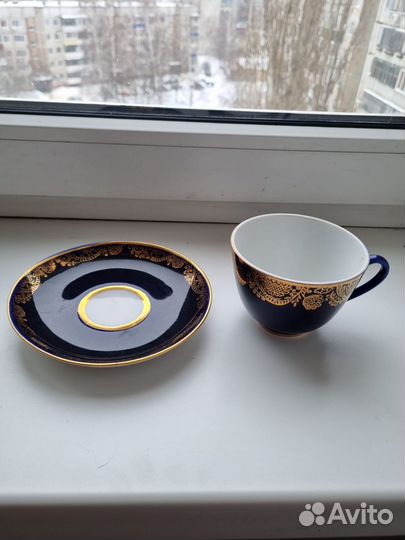 Фарфоровая чайная пара