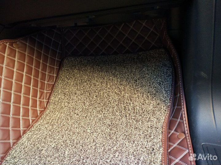 3д коврики из экокожи в салон авто с бортами