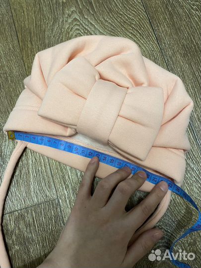 Шапка тюрбан на девочку на весну-осень