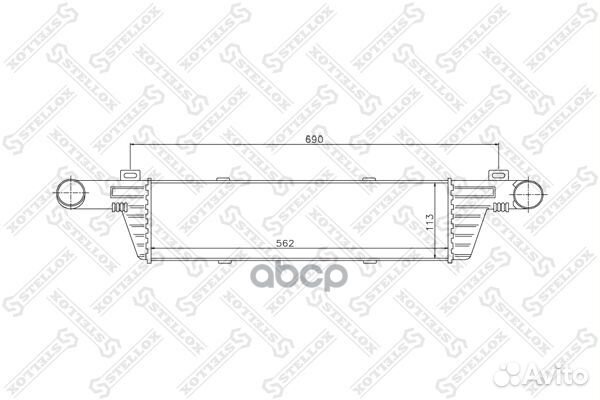 10-40045-SX интеркулер MB W210 2.5TD/2.9TD 95