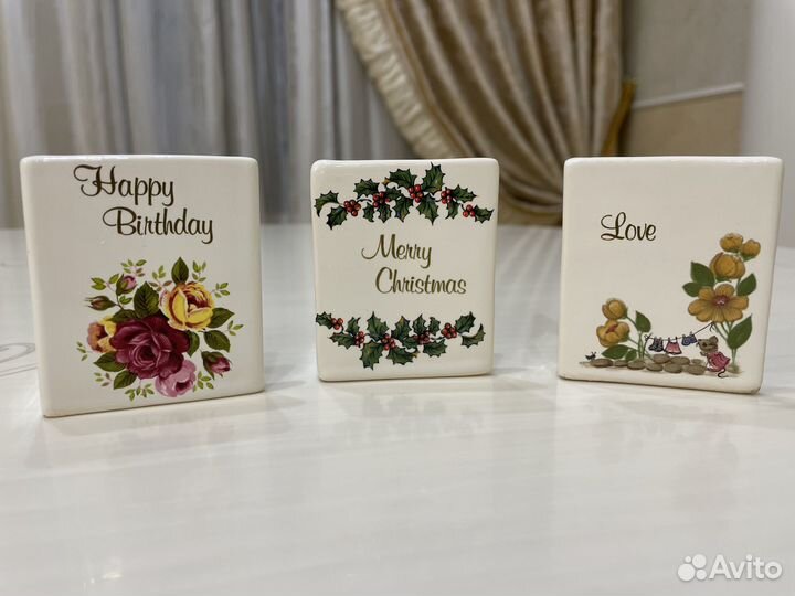 Фарфоровые открытки. С днем рождения. Англия