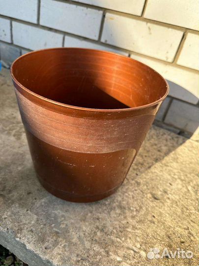 Цветочные горшки пластик