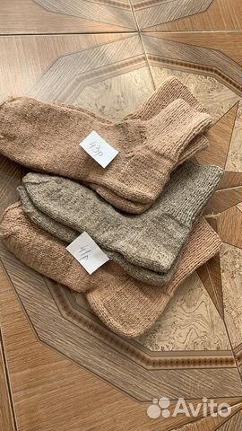 Шерстяные Носки мужские (ручная вязка)