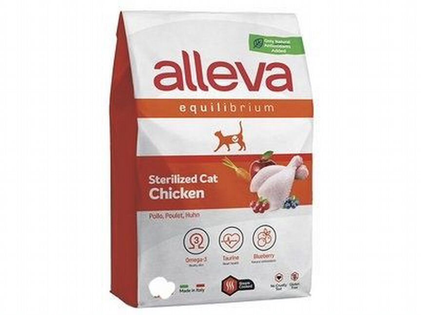 Alleva equilibrium CAT для кошек Sterilized Chicke