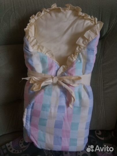 Конверт для новорожденного на выписку летний