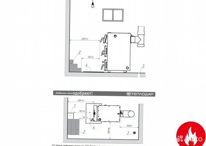 Твердотопливный котел теплодар куппер про-16 (2.0)