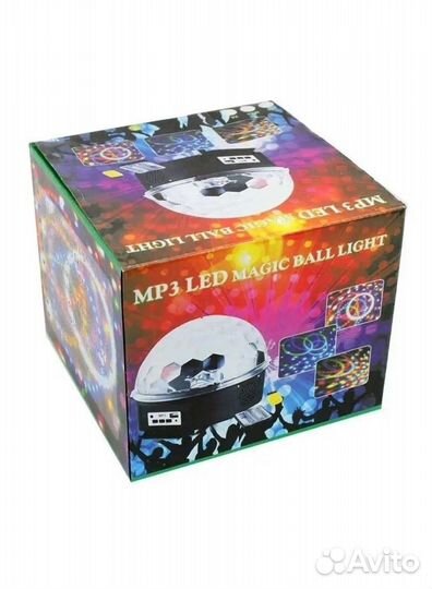 Дискошар музыкальный проектор колонка Bluetooth