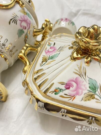 Самовар гжель сахарница СССР