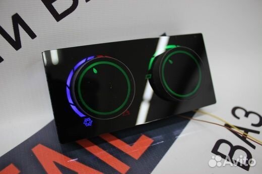 Ручки отопителя LED для ваз 2110 зеленая подсветка