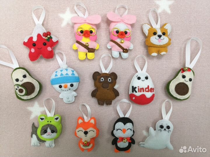 Фетровые игрушки ручной работы