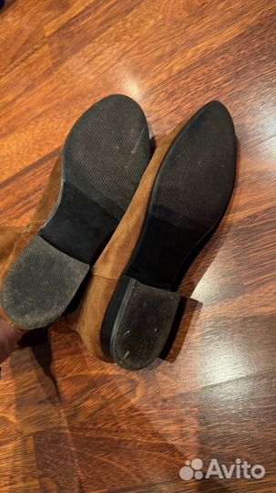 Сапоги женские демисезон, замша, 36р-р