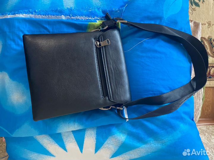 Мужская кожаная сумка через плечо