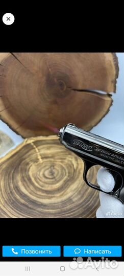 Металлический пистолет зажигалка Макаров