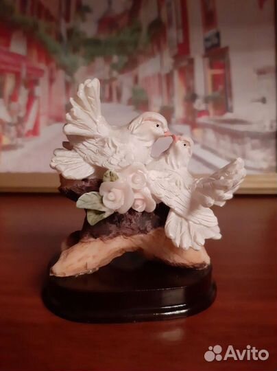 Голуби статуэтка