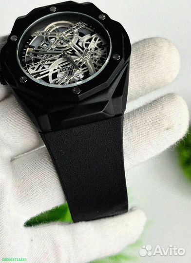 Наручные часы Hublot WHB3 чёрные (Арт.74735)