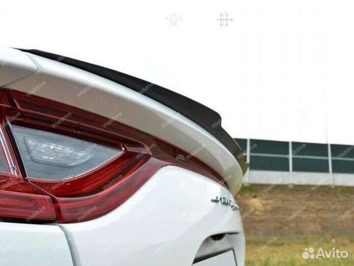 Спойлер Kia Stinger 1 CK черный глянец