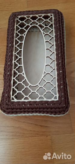 Салфетница очень красивая из джута