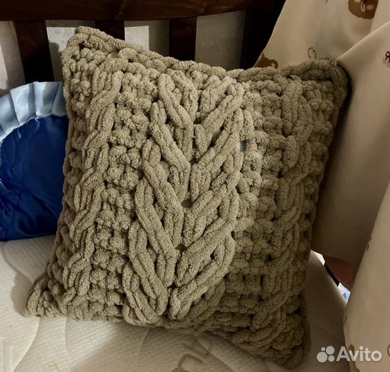 Вязаные наволочки. Подушки интерьерные