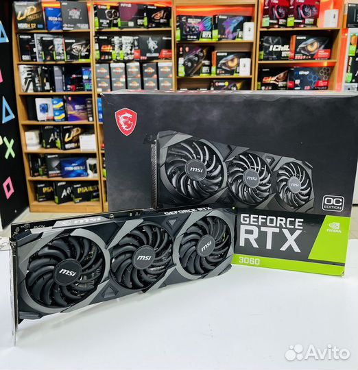 Видеокарта MSI RTX3060 12GB днс гарантия
