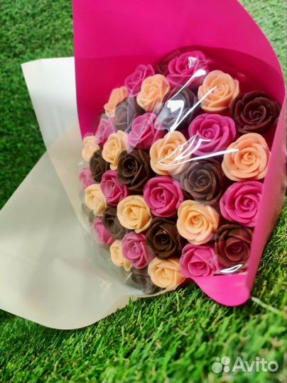 Шоколадный Букет - 37 Роз
