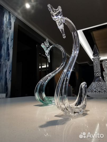 Лебеди. Он и она. Символ любви и верности. СССР