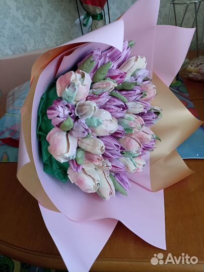 Букеты из зефира ручной работы