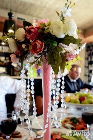 Ваза высокая на праздничный стол