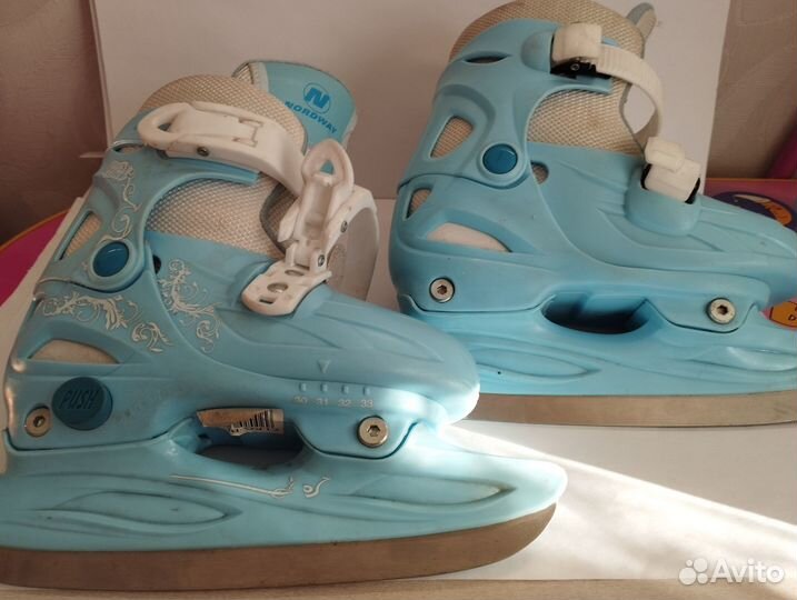 Коньки детские раздвижные 30 - 33