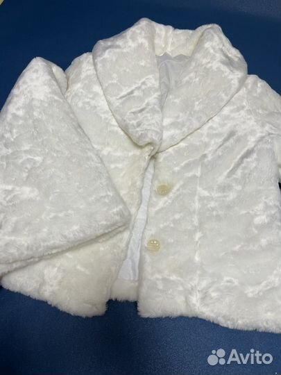 Меховое болеро свадебная шубка, размер 50