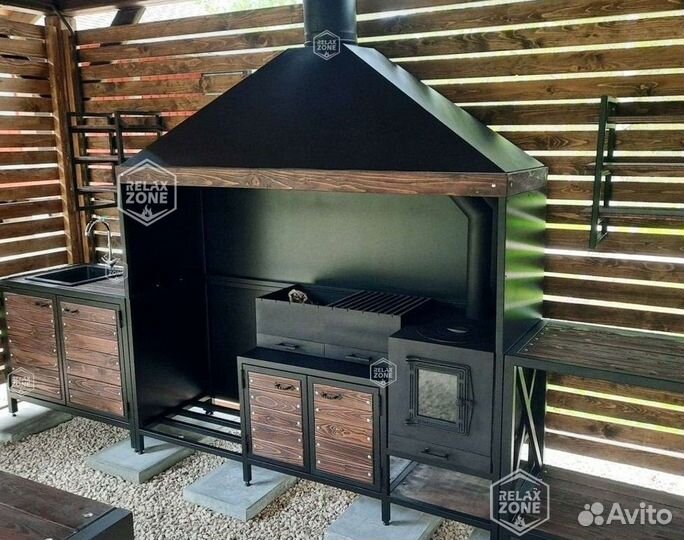 Мангальный комплекс, мангал, казан, печь