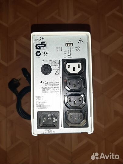 Ибп Бесперебойник APC Back-UPS 500