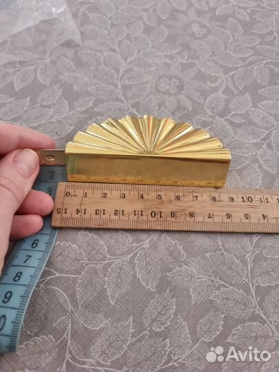 Ручка золото мебельная 32 мм Fan
