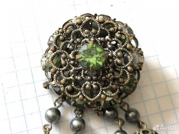 Брошь винтажная чехия