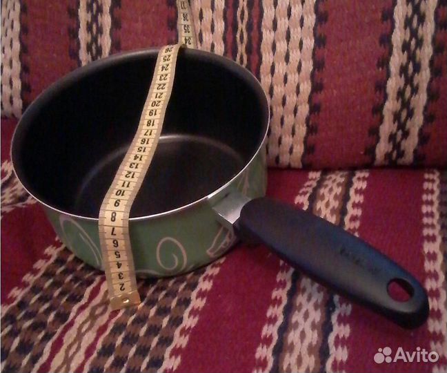 Ковш зеленый с ручкой