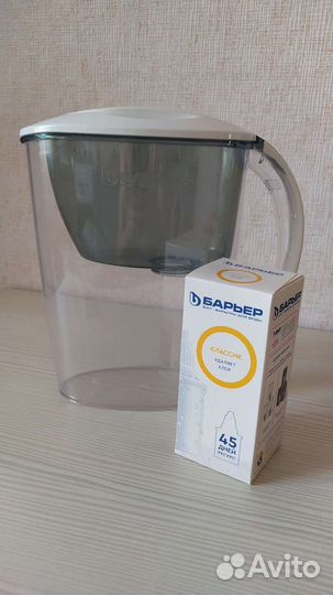 Фильтр-кувшин для воды с новым картриджем