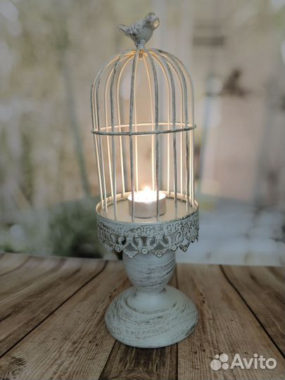 Большой подсвечник в винтажном стиле 