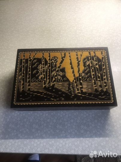 Шкатулка деревянная СССР