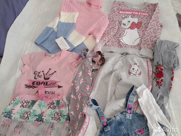Вещи пакетом для девочки 116-122 см