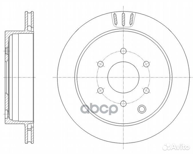 Диск тормозной вентилируемый G-brake GR-20664