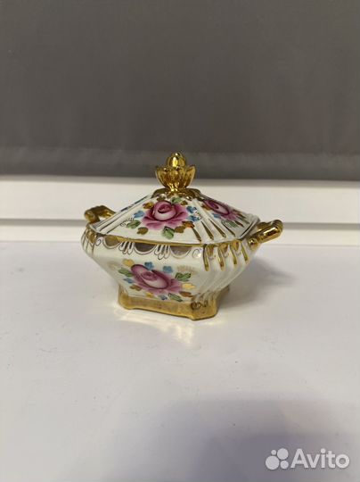 Сахарницая Роза старая гжель