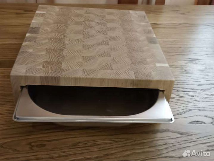 Разделочная торцовая доска с гастроемкостью